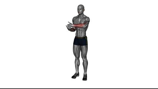 Side wrist pull stretch