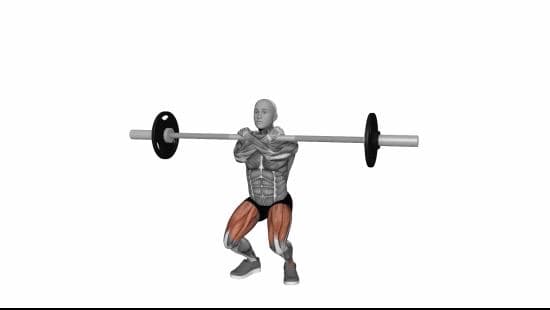 Barbell front squat