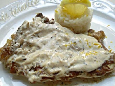 Lemon and pepper veal cutlets