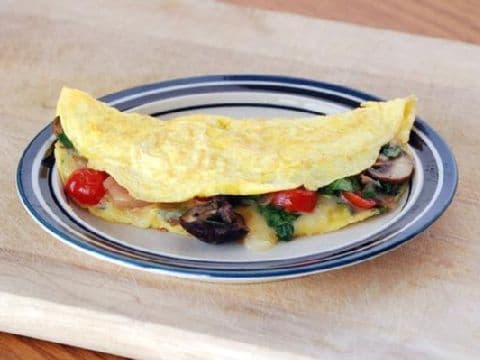 Loaded Veggie Omelet
